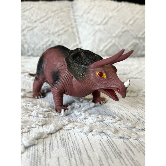 Vintage Imperial Electronic Triceratops Dinosaur Toy 1990 Tested Works - Picture 1 of 14